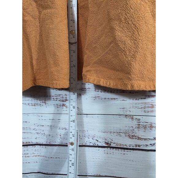 Altar'd State Mustard Button Front Sleeveless Sundress Women's size Large - Picture 4 of 5